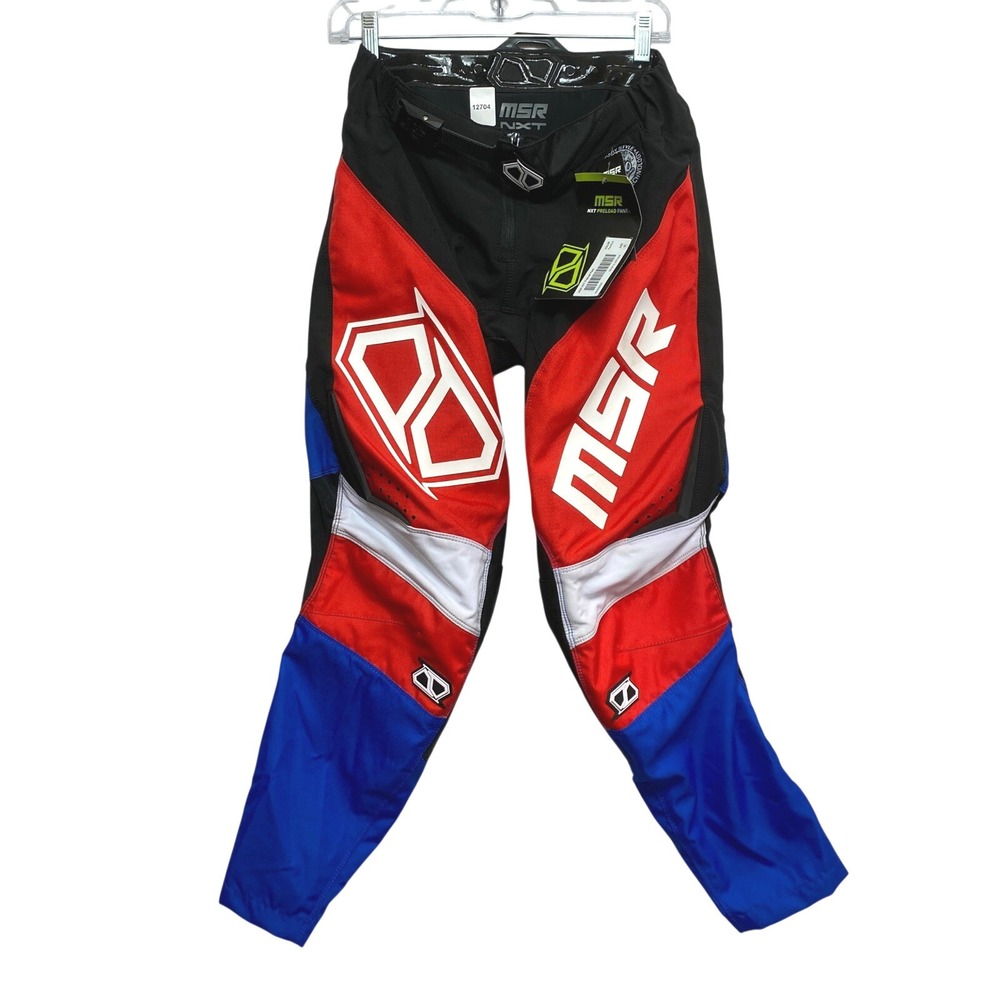 MSR Motocross Pants Mens 30 Red Blue NXT Preload Racing Gear
